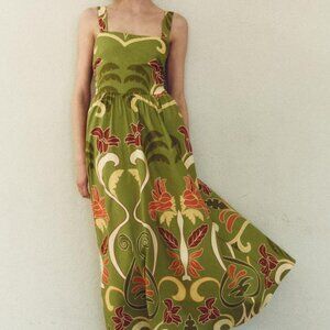 NWT ZARA PRINTED MIDI DRESS ZW COLLECTION XS, S, M 2183